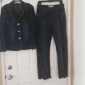 Stunning Sassy Thai Jean jacket set